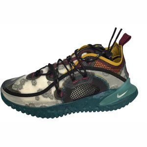 Nike Flow 2020 ISPA Men's Mesh Sneakers Size 8 Black Teal Reflection Silver